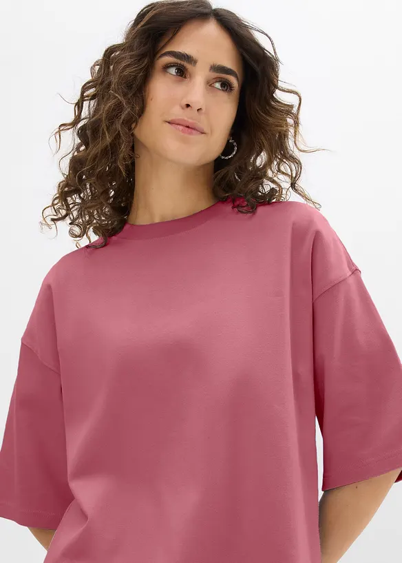Oversize-Shirt aus reiner schwerer Bio-Baumwolle, bonprix