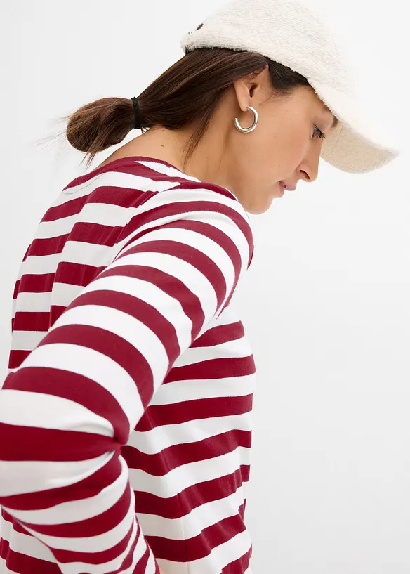 T-shirt rayé 100% coton, bonprix