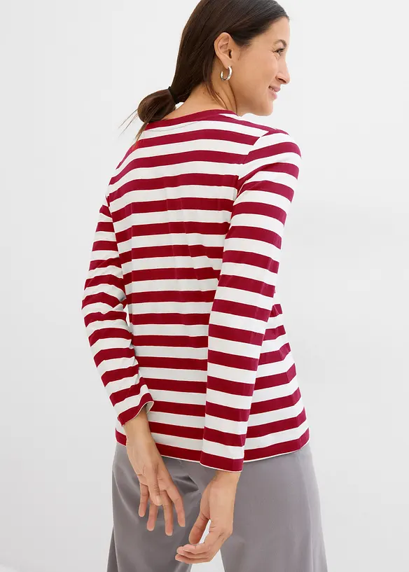 T-shirt rayé 100% coton, bonprix