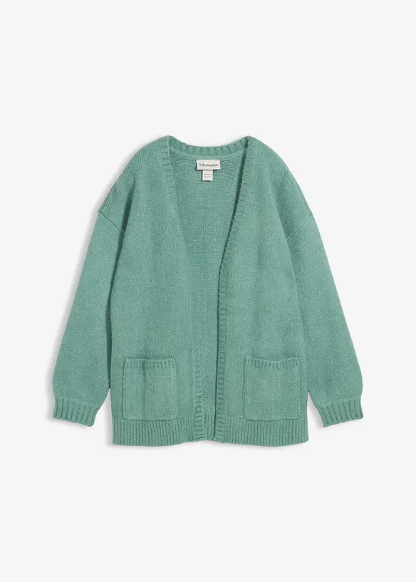 Gilet long en maille, bonprix