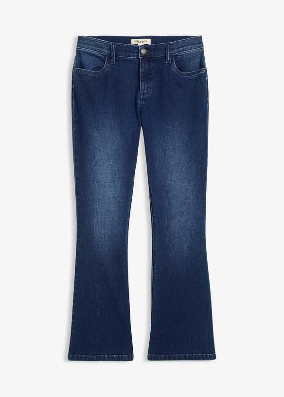 Jean flare taille basse, bonprix
