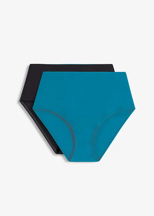 Lot de 2 bas de bikini taille haute, bonprix