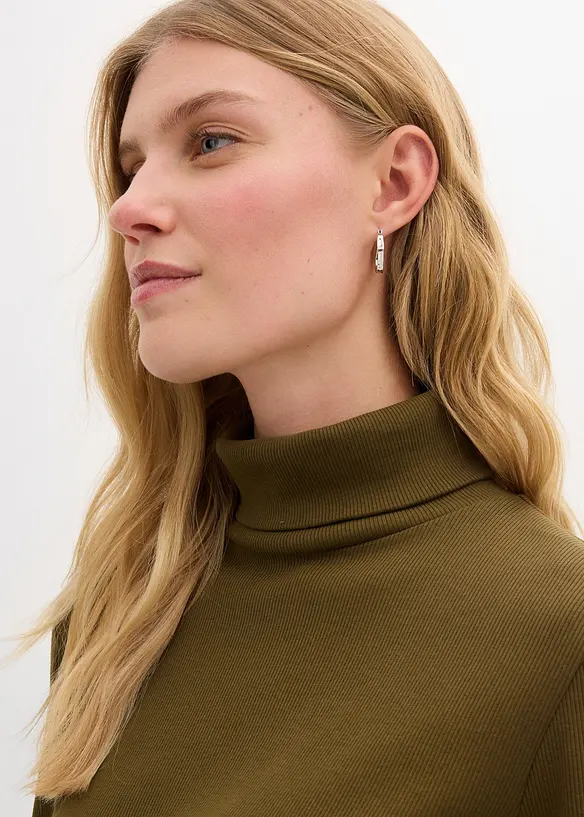 Shirtkleid aus schwerer elastischer Ripp-Qualität, bonprix