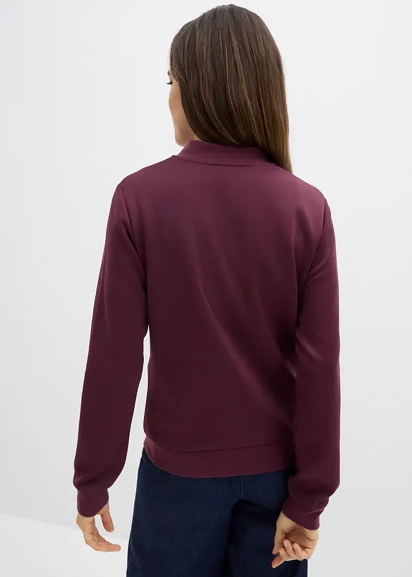 Sweat zippé en néoprène, bonprix
