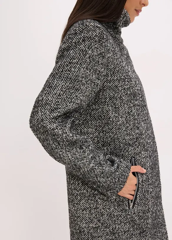 Manteau de mi-saison décontracté imitation laine, bonprix