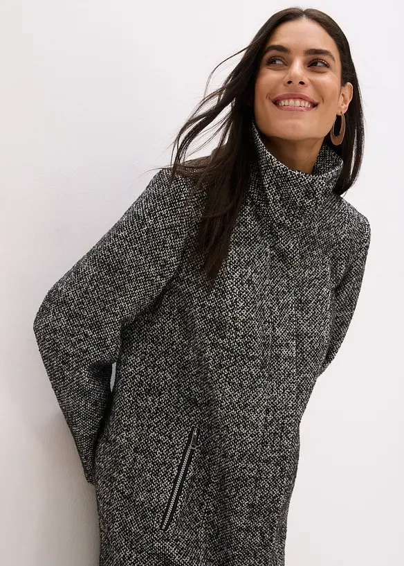 Manteau de mi-saison décontracté imitation laine, bonprix