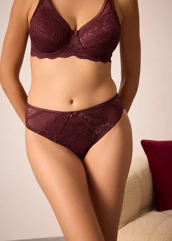 Slip Maxi avec dentelle, bonprix