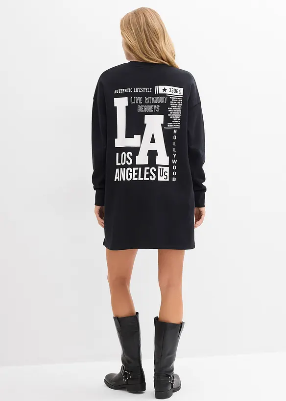 Sweatkleid aus reiner Baumwolle, bonprix