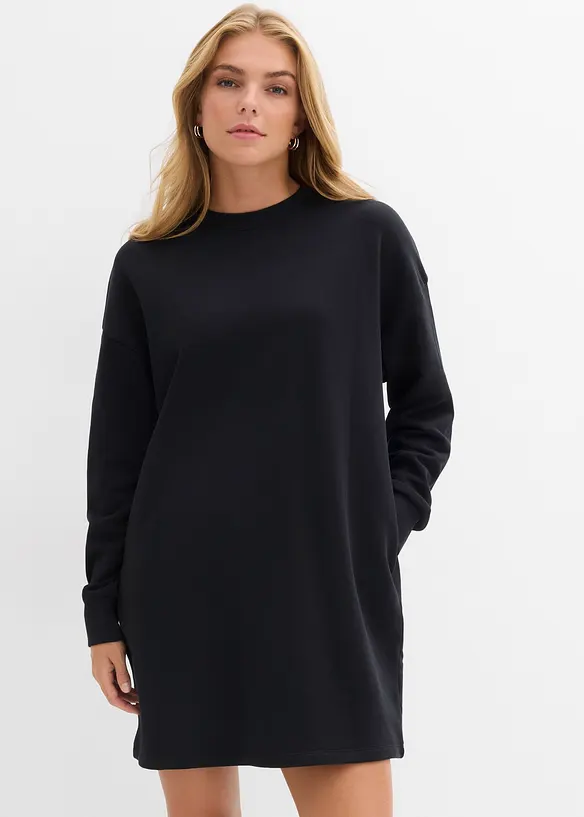 Sweatkleid aus reiner Baumwolle, bonprix
