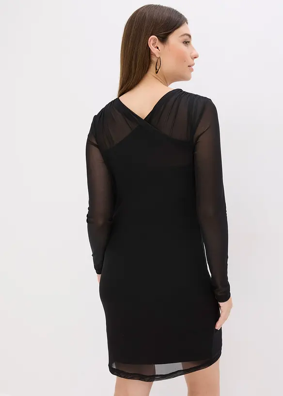 Jerseykleid aus Mesh, bonprix