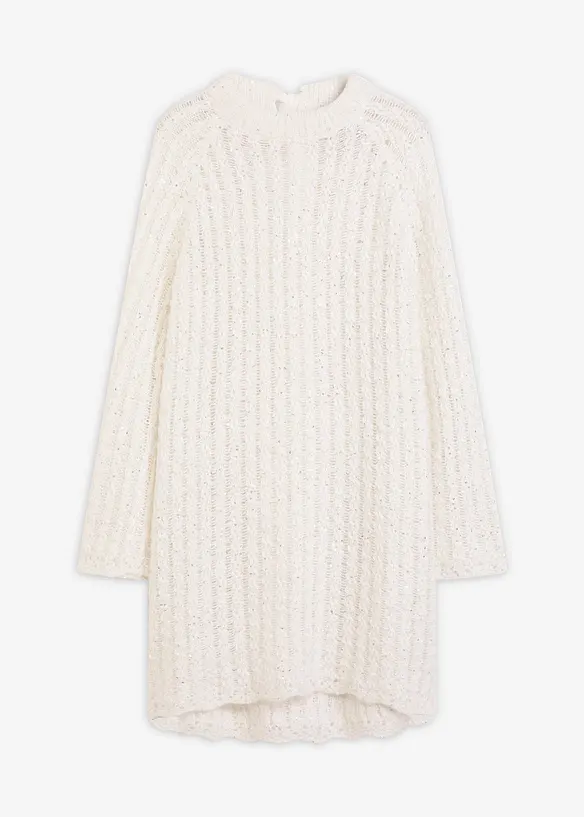 Mini-Strickkleid mit Satin-Schleife, bonprix
