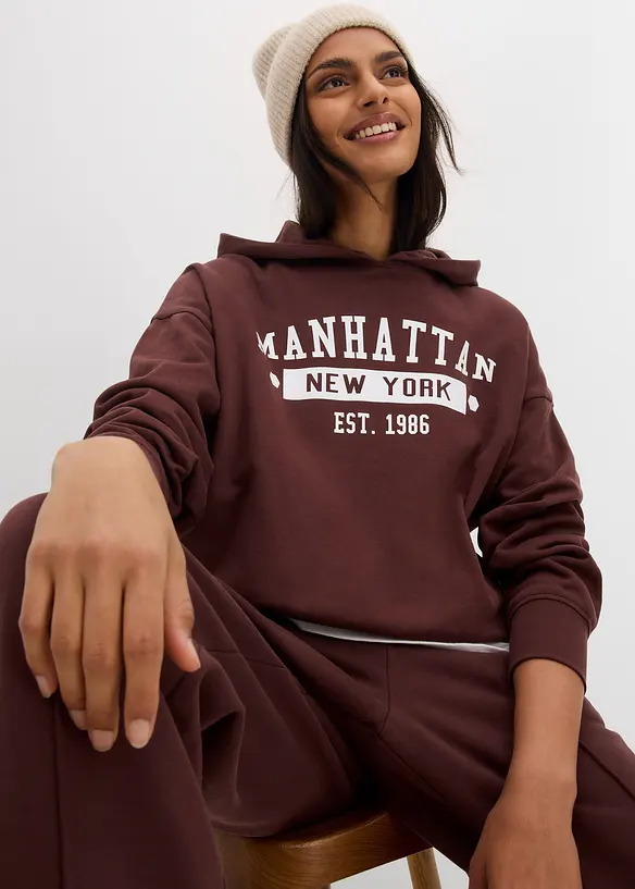 Oversize Hoodie aus reiner Baumwolle, bonprix