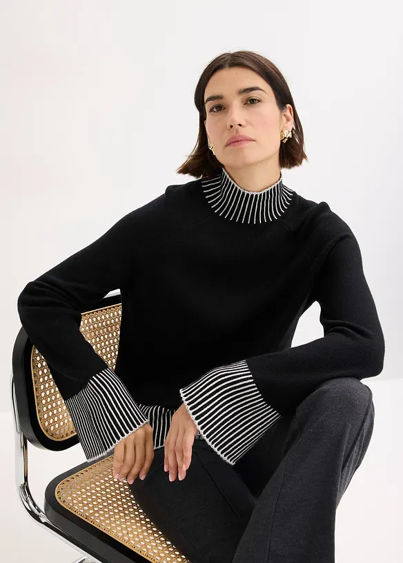 Stehkragenpullover, bonprix