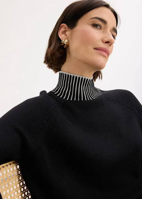 Stehkragenpullover, bonprix