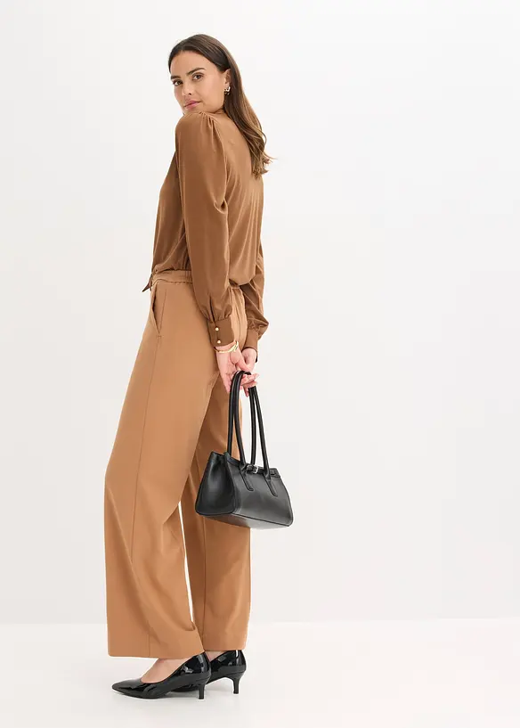Shirt mit Viskose und Satinschluppe, bonprix