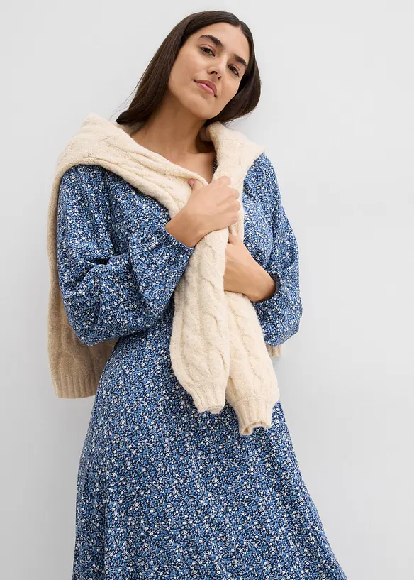 Midikleid aus fließender Viskose, bonprix