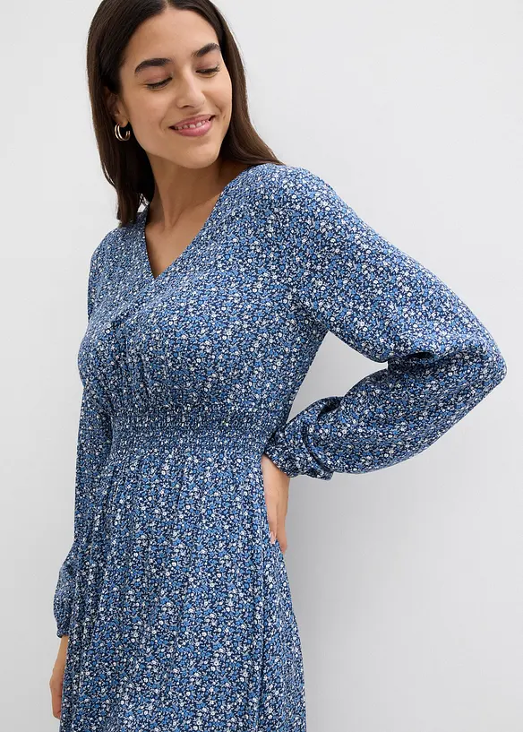 Midikleid aus fließender Viskose, bonprix