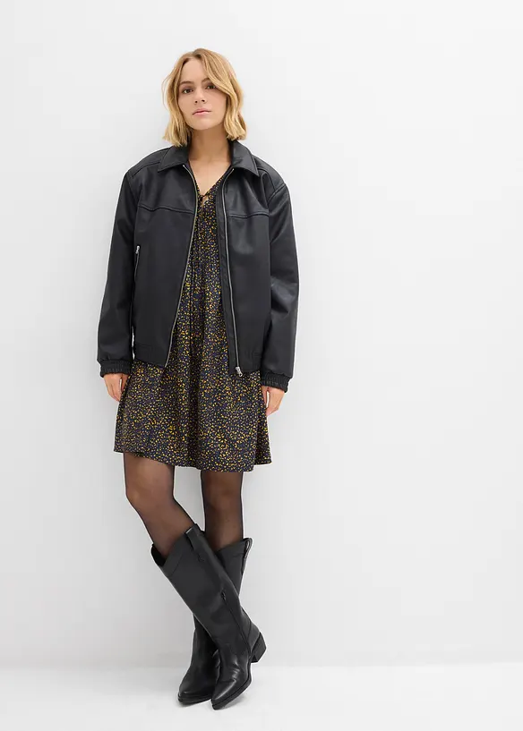 Tunika-Kleid aus fließender Vikose, bonprix