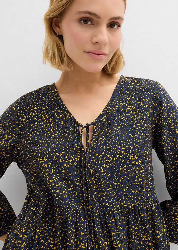 Tunika-Kleid aus fließender Vikose, bonprix