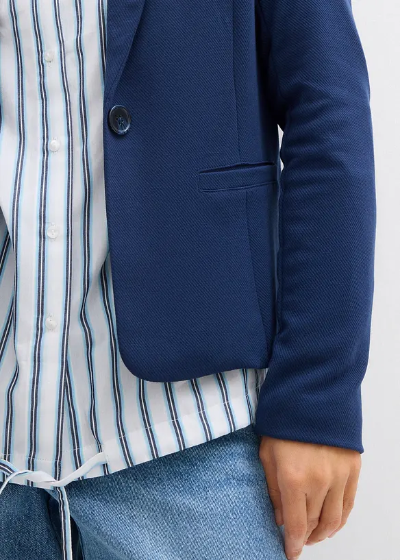 Sweatblazer mit fließender Viskose, bonprix