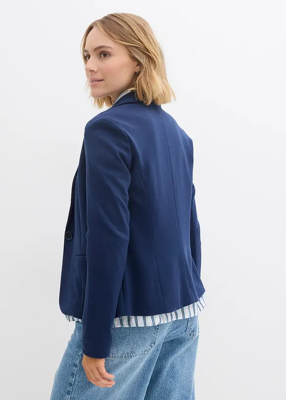 Sweatblazer mit fließender Viskose, bonprix