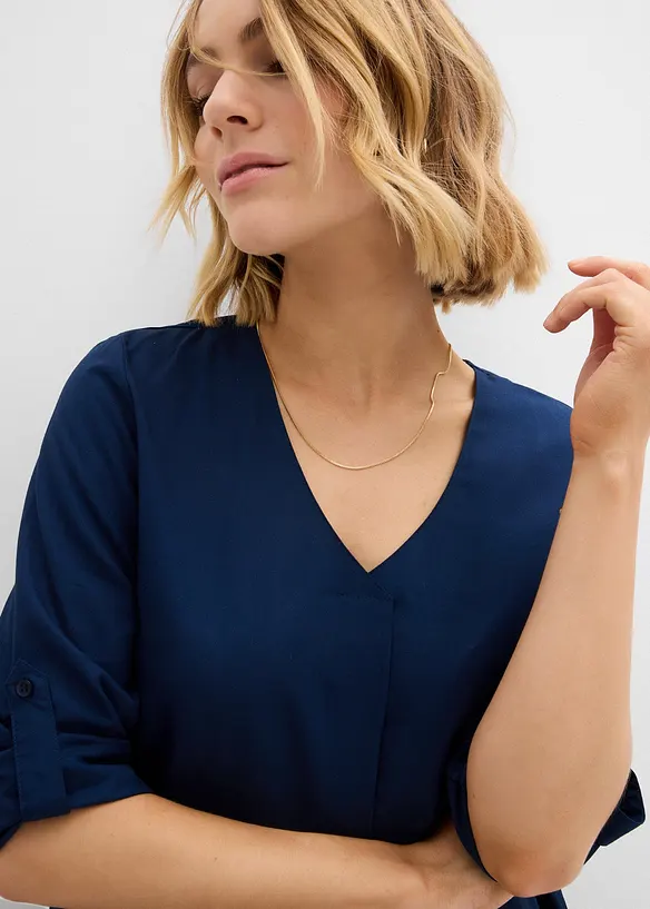 Schlupfbluse aus fließender Viskose, bonprix