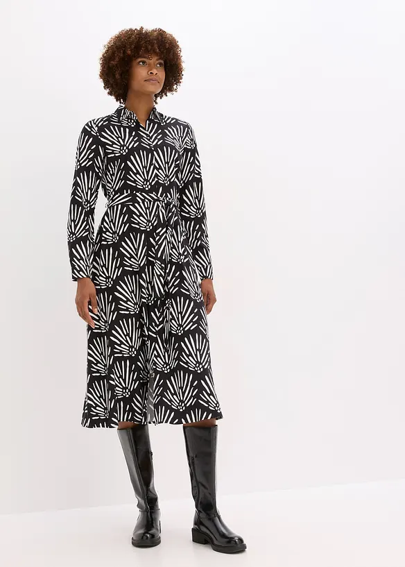 Robe midi en viscose fluide, bonprix