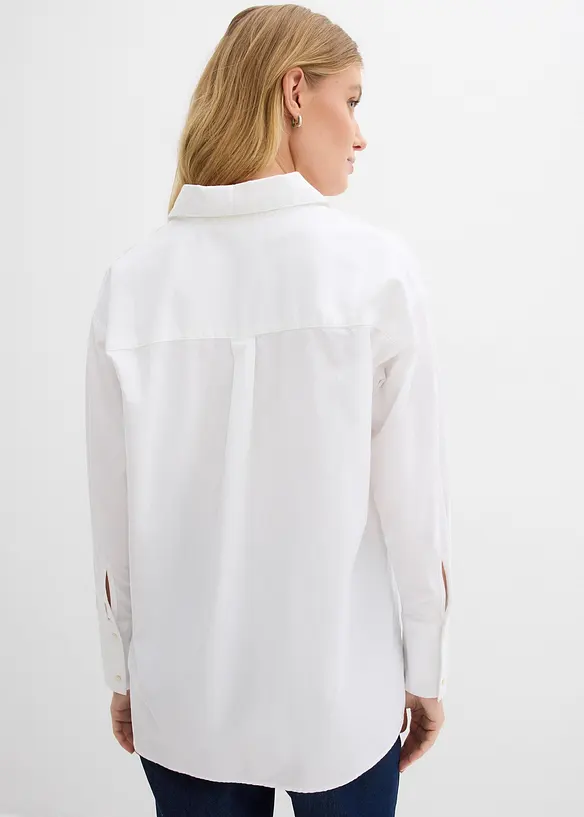 Oxford-Bluse aus Bio-Baumwolle, bonprix