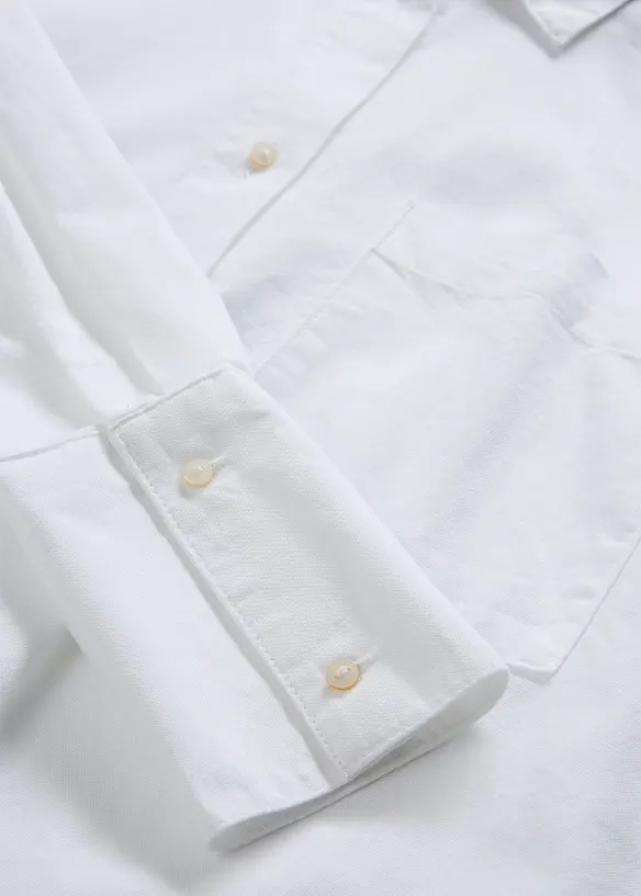 Oxford-Bluse aus Bio-Baumwolle, bonprix