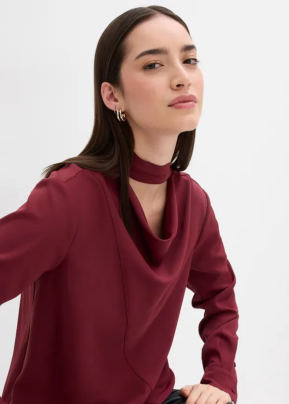 Leicht glänzendes Blusenshirt, bonprix