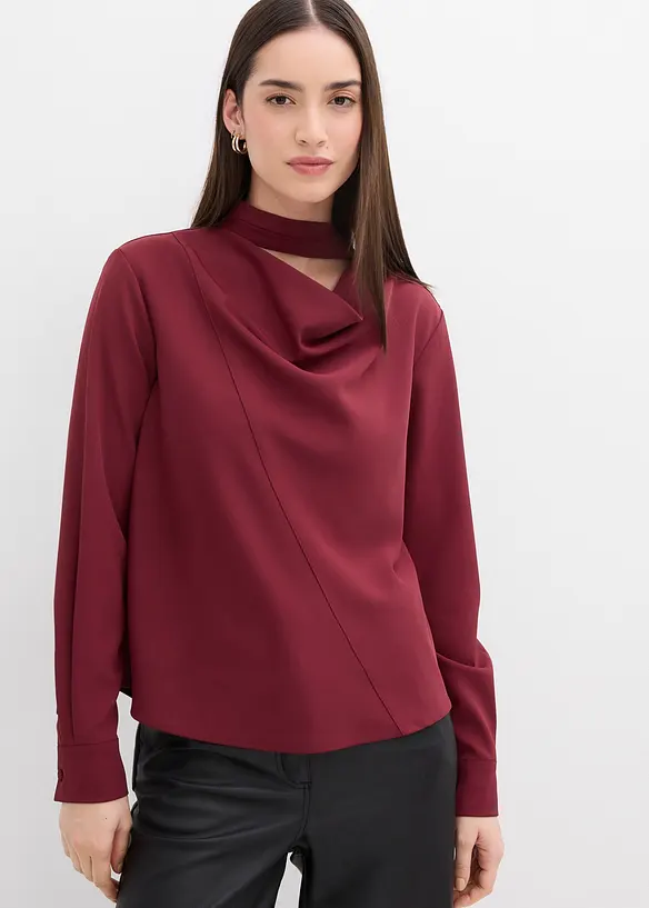 Leicht glänzendes Blusenshirt, bonprix