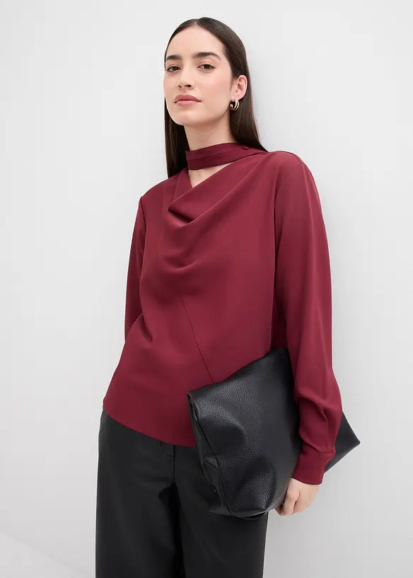 Leicht glänzendes Blusenshirt, bonprix