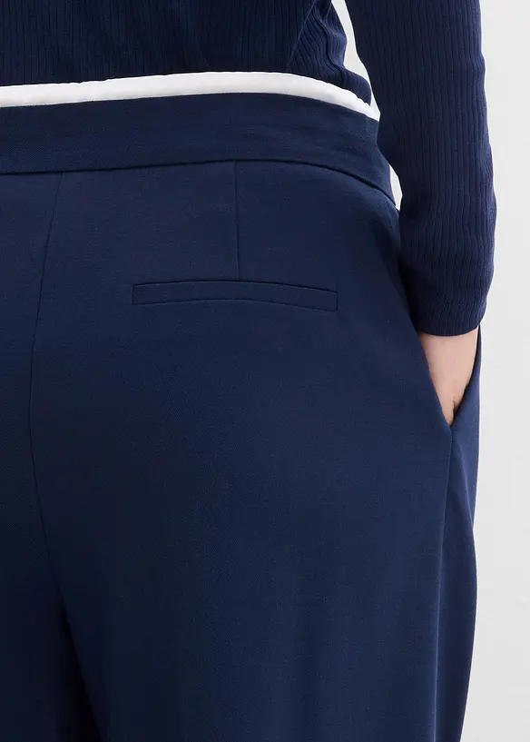 Pantalon large en viscose mélangée, bonprix