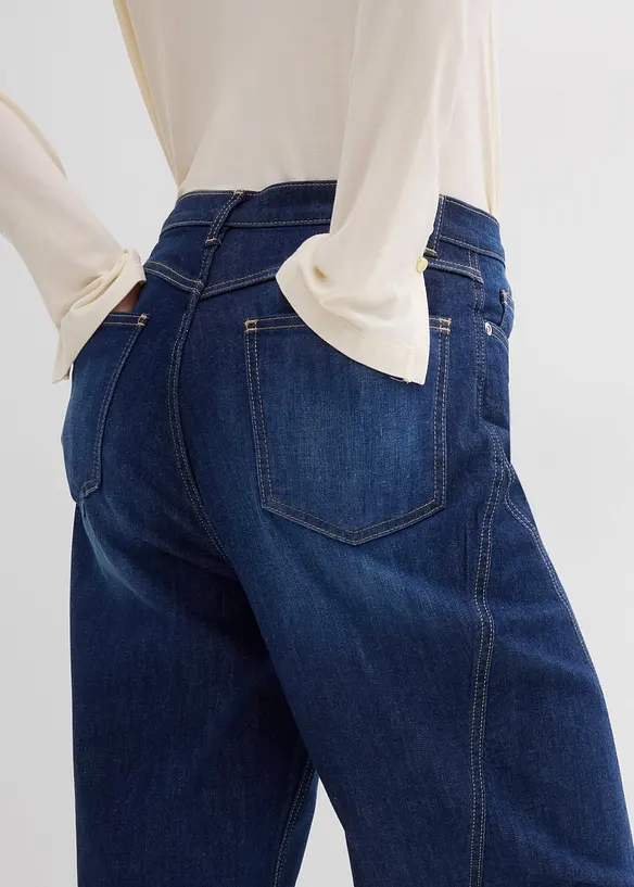Jean baggy taille haute, bonprix