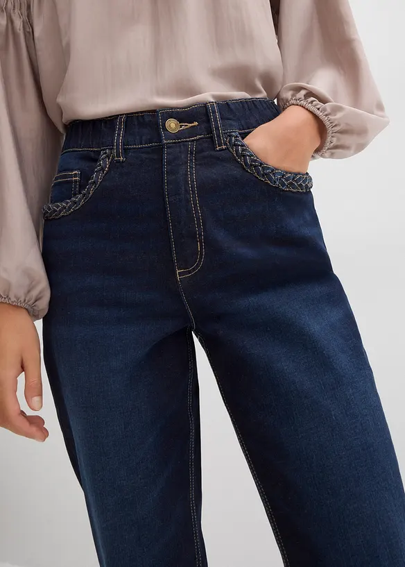 Straight-Jeans High Waist mit Taschendetails, bonprix