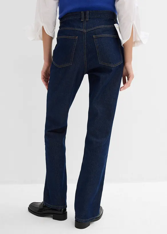 Straight-Jeans, High Waist, Long aus Bio-Baumwolle, bonprix