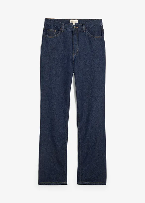 Straight-Jeans, High Waist, Long aus Bio-Baumwolle, bonprix