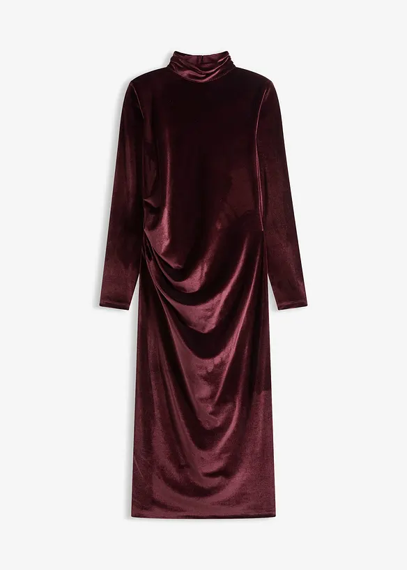 Midikleid aus softem Samt, bonprix