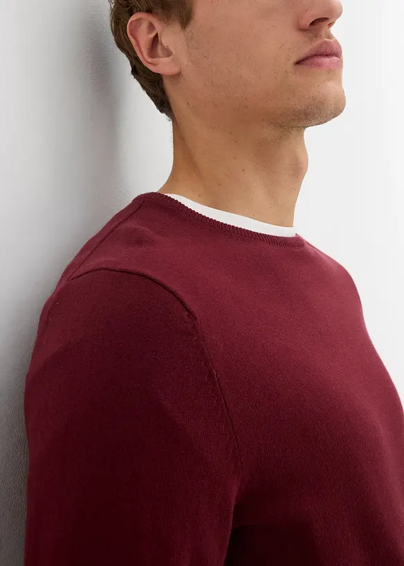 Feinstrickpullover mit edler Merinowolle, bonprix
