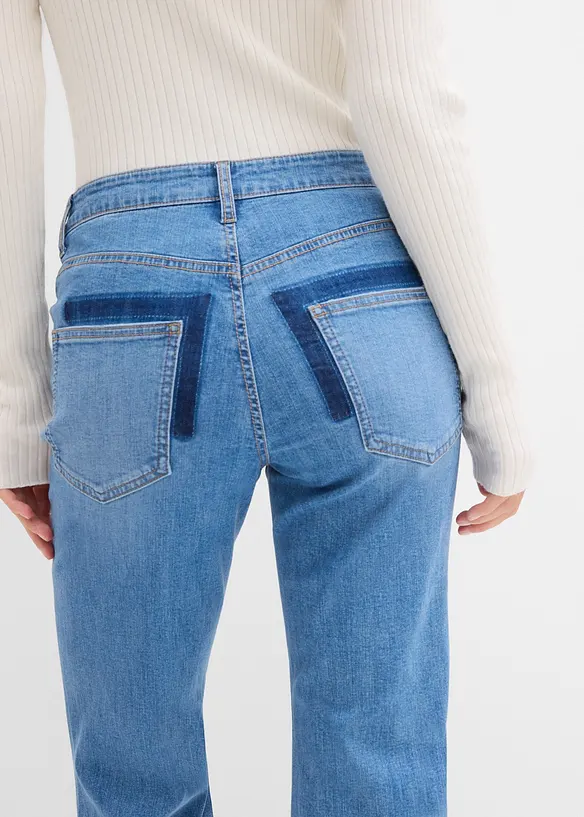 Flared-Jeans Mid Waist, bonprix
