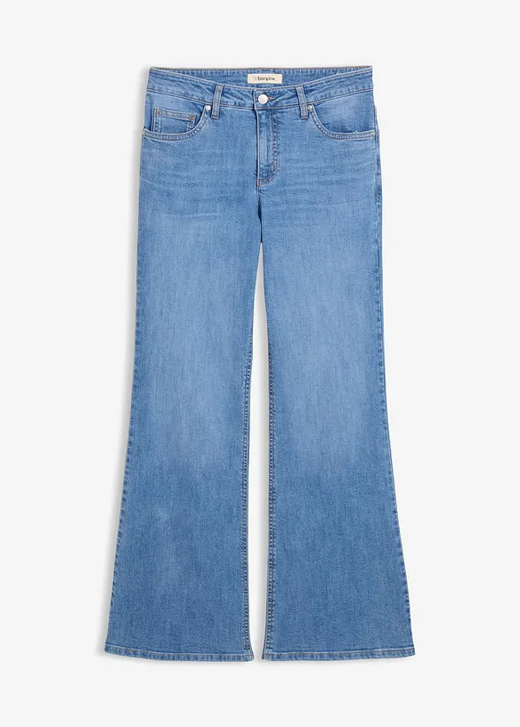Flared-Jeans Mid Waist, bonprix