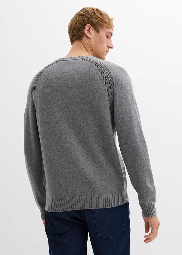 Pull en fine maille 100% coton, bonprix