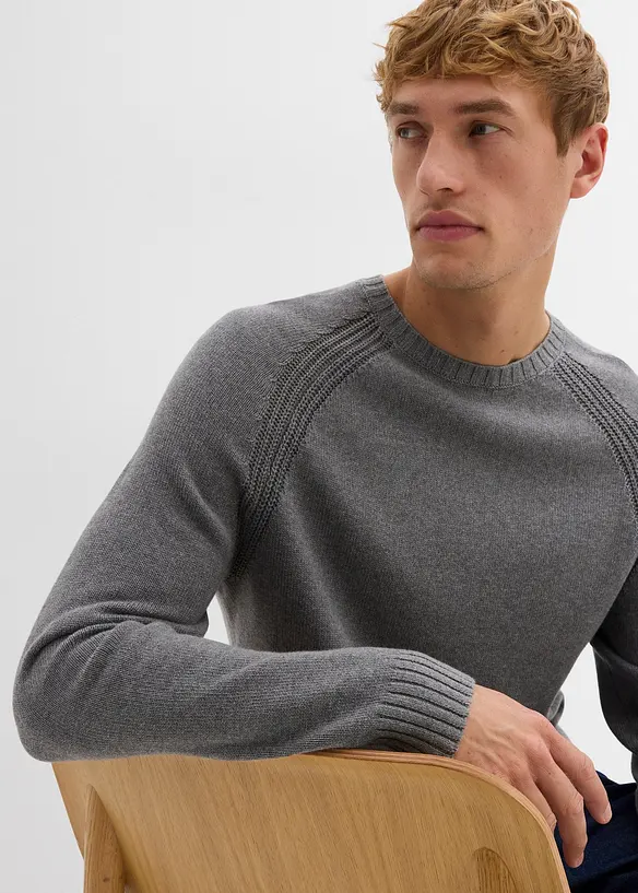 Pull en fine maille 100% coton, bonprix