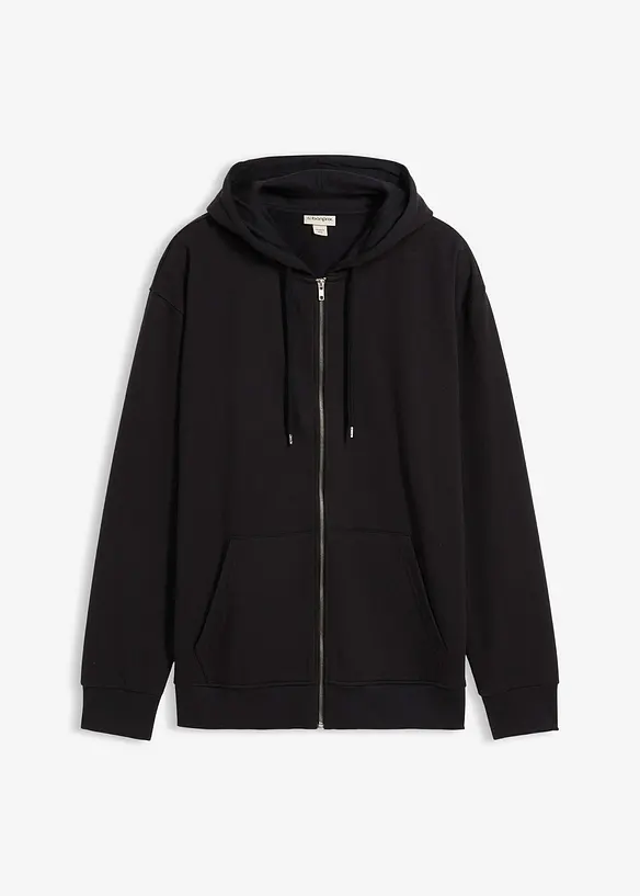 Kapuzen-Sweatjacke mit reiner Baumwolle, Loose Fit, bonprix