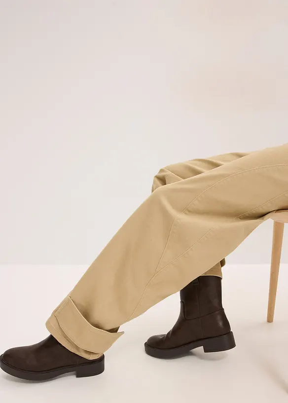 Twillhose mit hohem Bund, bonprix