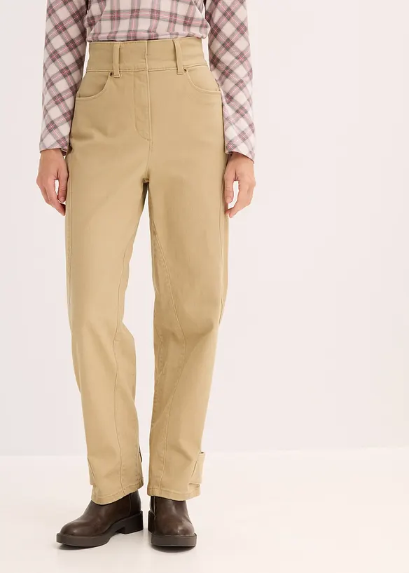 Twillhose mit hohem Bund, bonprix