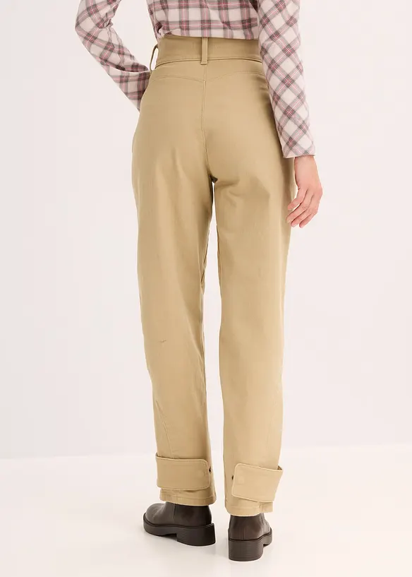 Twillhose mit hohem Bund, bonprix
