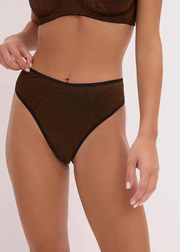 Maxistring aus glitzerndem Material, bonprix