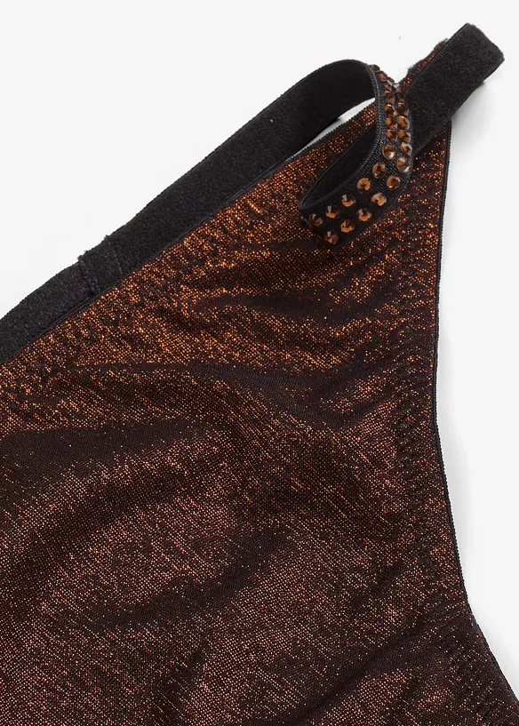 String Tanga aus glitzerndem Material, bonprix