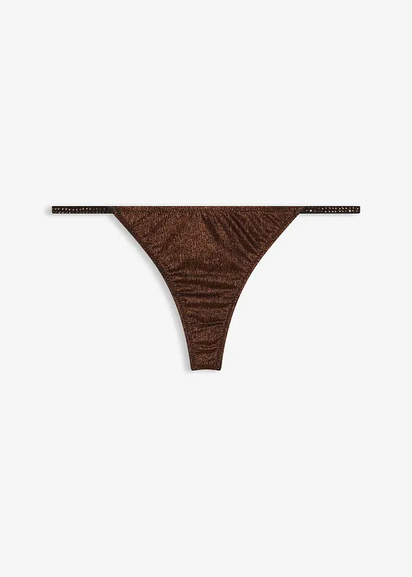 String Tanga aus glitzerndem Material, bonprix